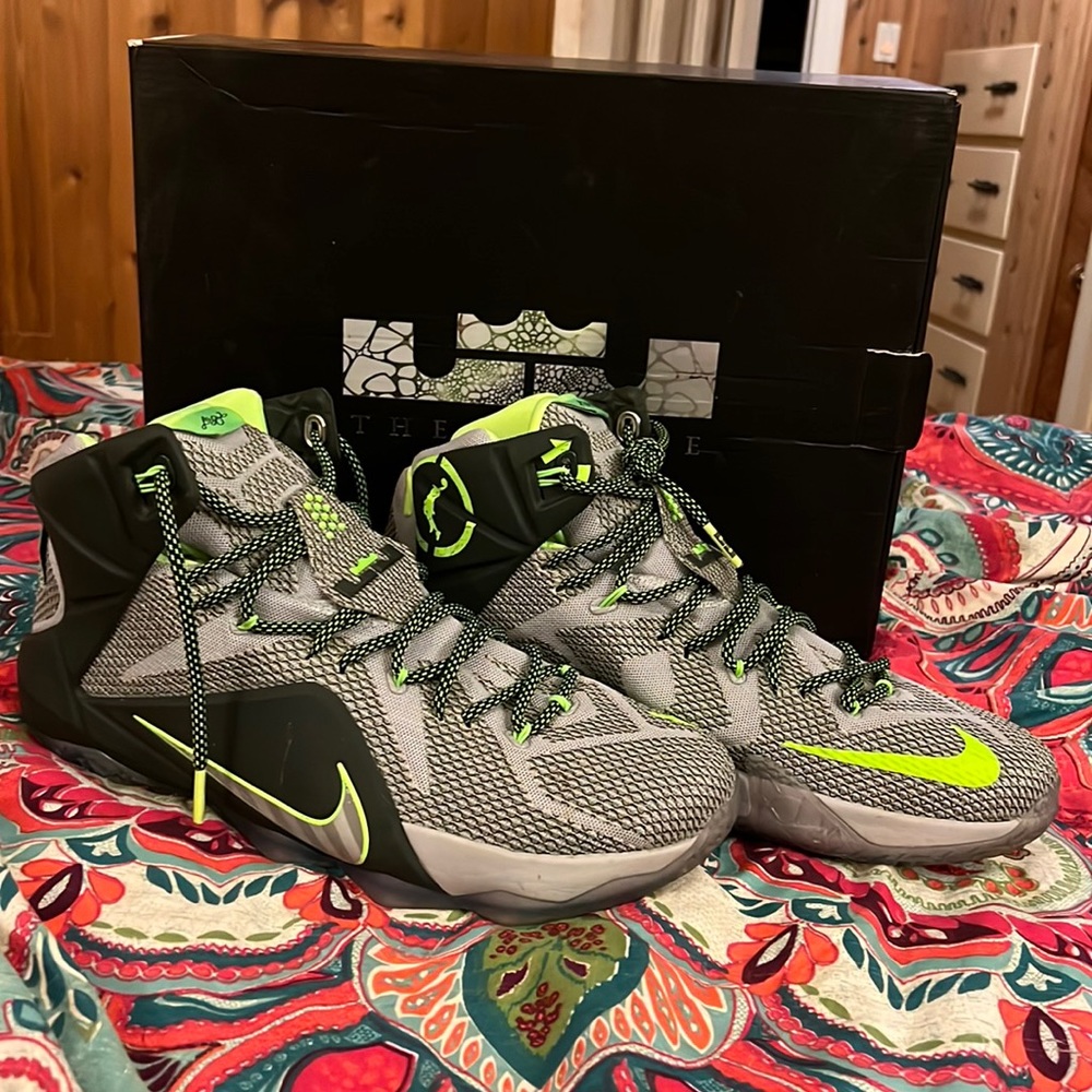 Men’s Lebron XII sneakers (Nike) high top basketball shoes